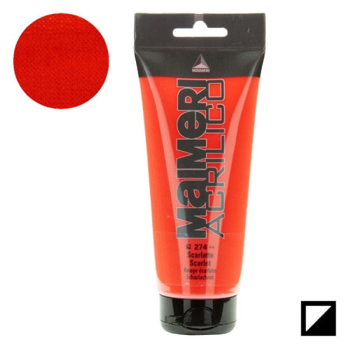Farba akrylowa Maimeri Acrilico 200 ml - 274 Scarlet