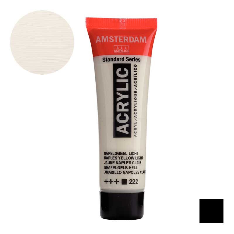 Farba akrylowa Amsterdam Acrylic 20 ml 222 Naples yellow light 01