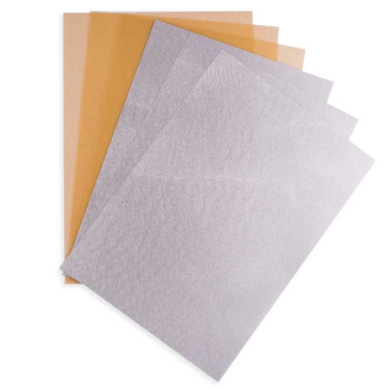 Folia termokurczliwa dpCraft shrink 6 szt. złota & srebrna 02