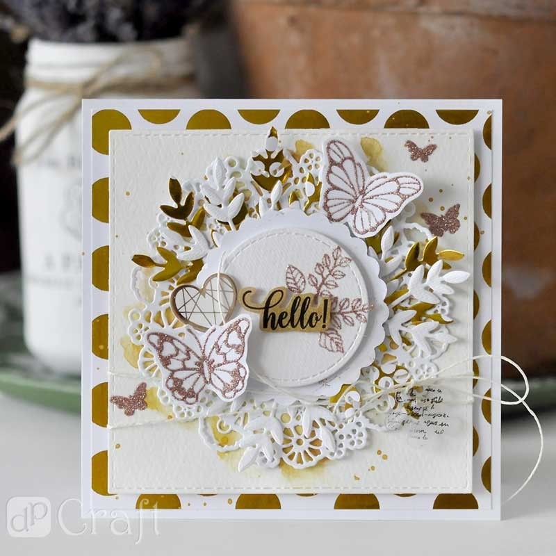 Folia termokurczliwa dpCraft shrink 6 szt. złota & srebrna 03