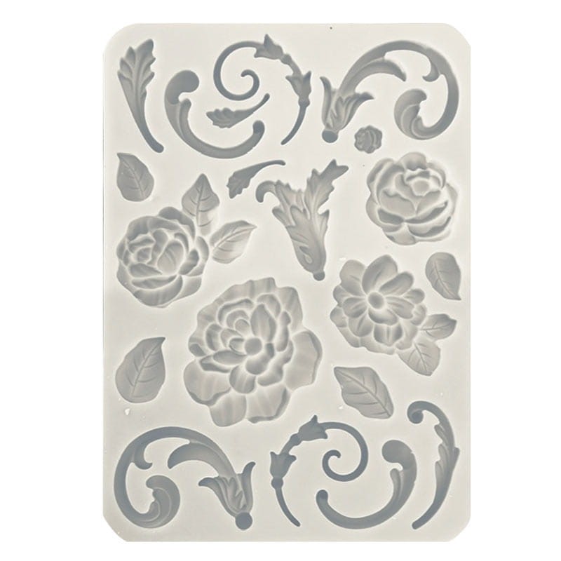 Foremka-silikonowa-Stamperia-A5-Brocante-Antiques-flowers-and-embellishments