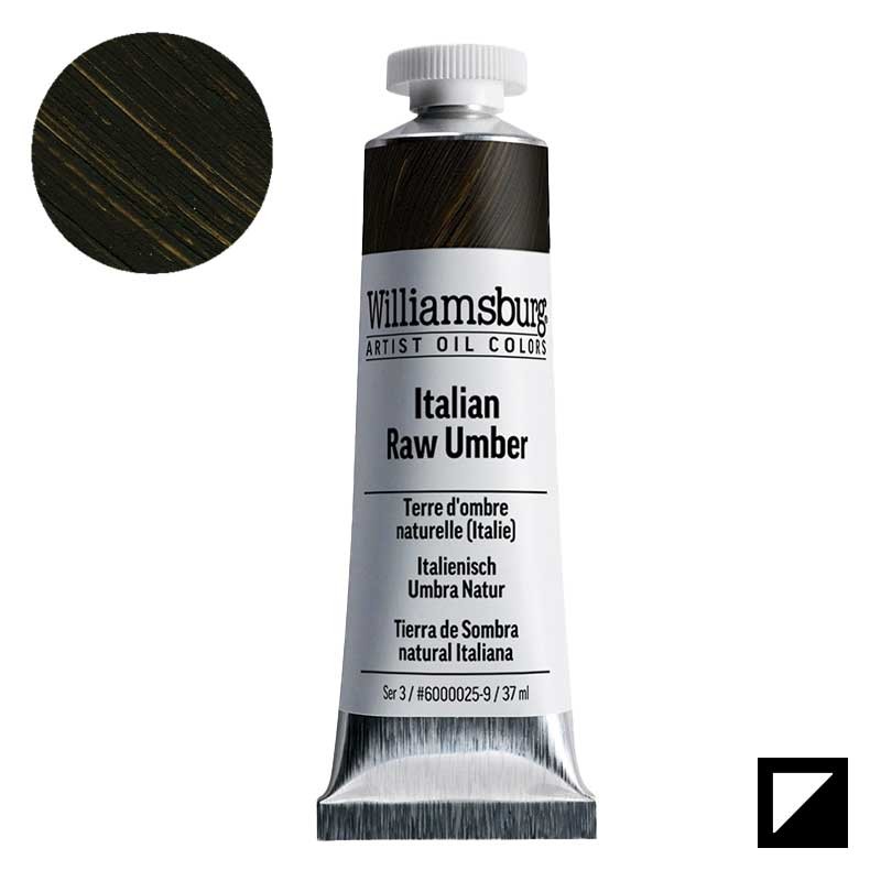 Farba olejna Williamsburg Artist Oil Colors 37 ml Italian Raw Umber 1