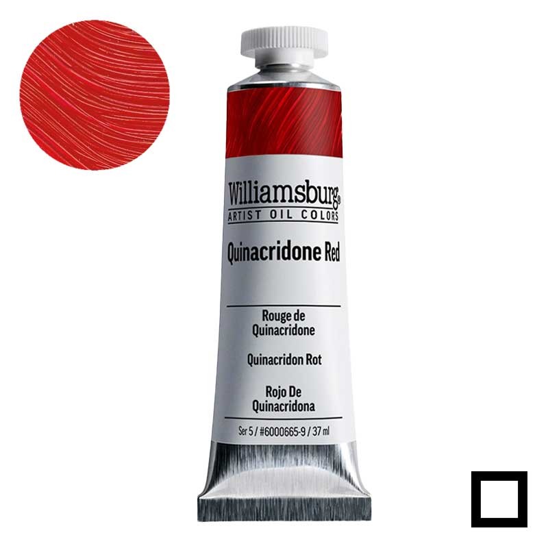 Farba olejna Williamsburg Artist Oil Colors 37 ml 0665 Quinacridone Red 1