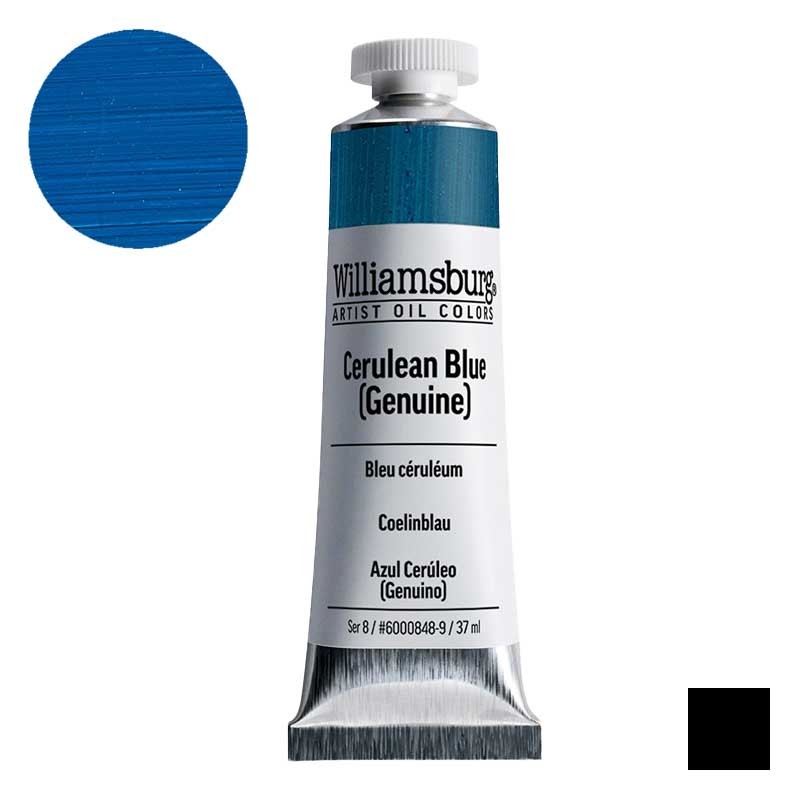 Farba olejna Williamsburg Artist Oil Colors 37 ml 0848 Cerulean Blue (Genuine) 01