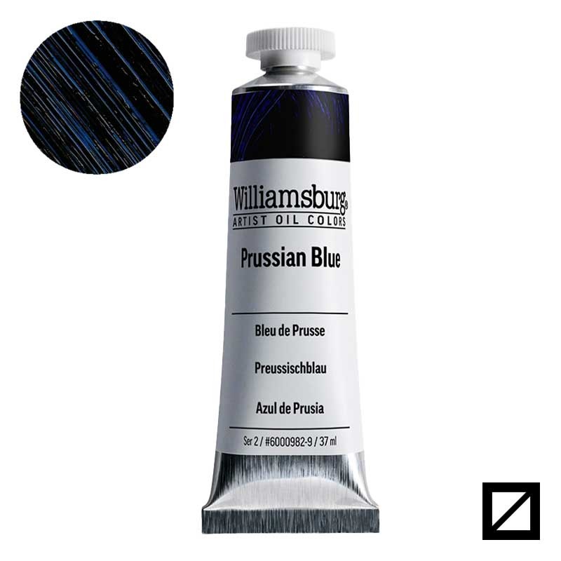 Farba olejna Williamsburg Artist Oil Colors 37 ml 0982 Prussian Blue 01