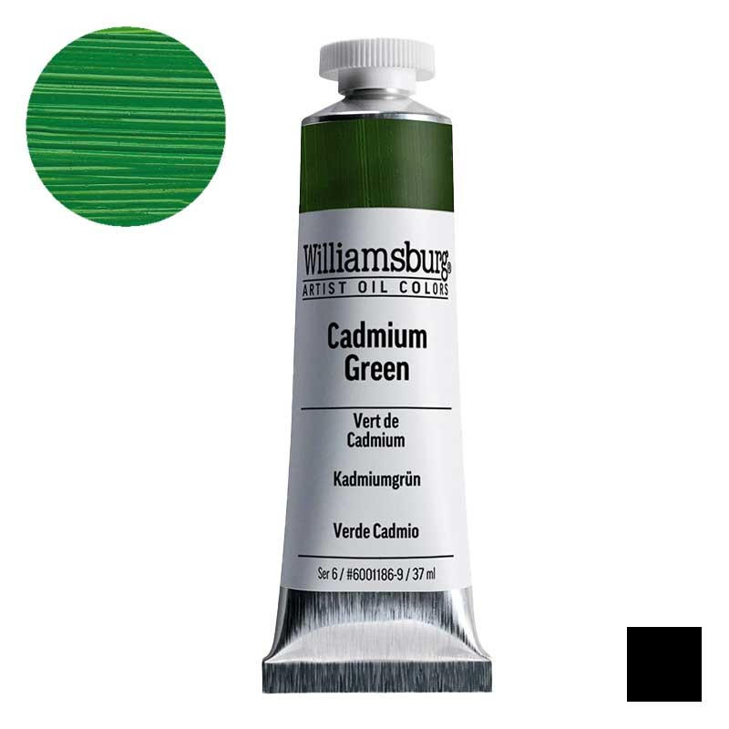 Farba olejna Williamsburg Artist Oil Colors 37 ml 1186 Cadmium Green 01