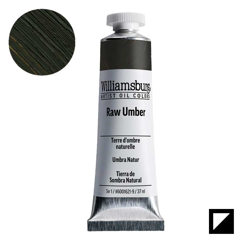 Farba olejna Williamsburg Artist Oil Colors 37 ml 1621 Raw Umber 01