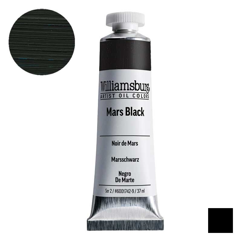 Farba olejna Williamsburg Artist Oil Colors 37 ml 1742 Mars Black  01