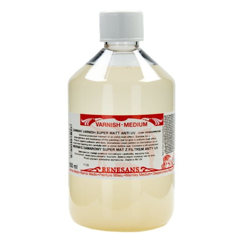 Werniks końcowy damarowy Super Mat anty UV Renesans - 500 ml