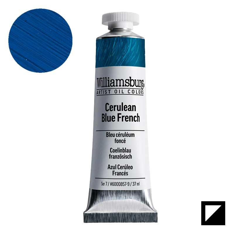 Farba olejna Williamsburg Artist Oil Colors 37 ml 0857 Cerulean Blue French 01