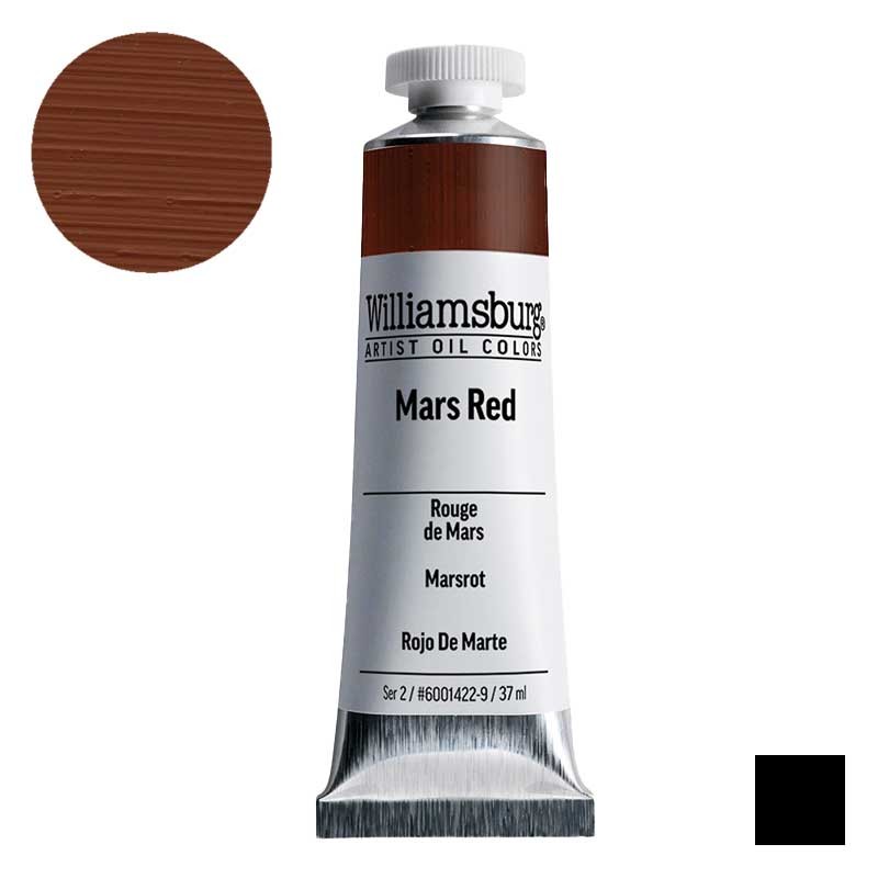 Farba olejna Williamsburg Artist Oil Colors 37 ml 1422 Mars Red 01