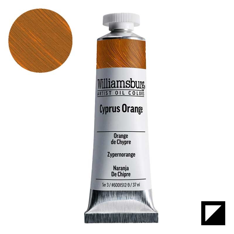 Farba olejna Williamsburg Artist Oil Colors 37 ml 1512 Cyprus Orange 01
