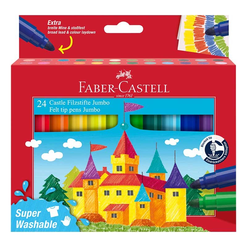 Flamastry Faber-Castell Jumbo zestaw 12 szt. 01