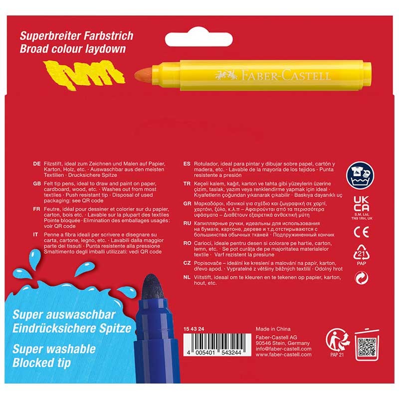Flamastry Faber-Castell Jumbo zestaw 12 szt. 04
