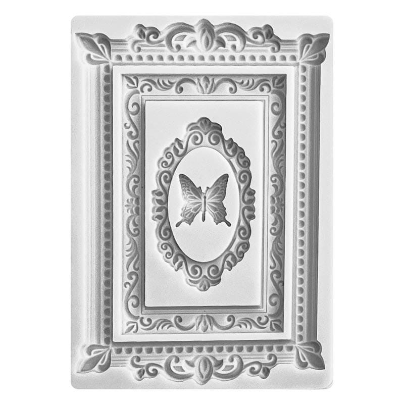 Foremka silikonowa Stamperia A6 - ramki i motyl