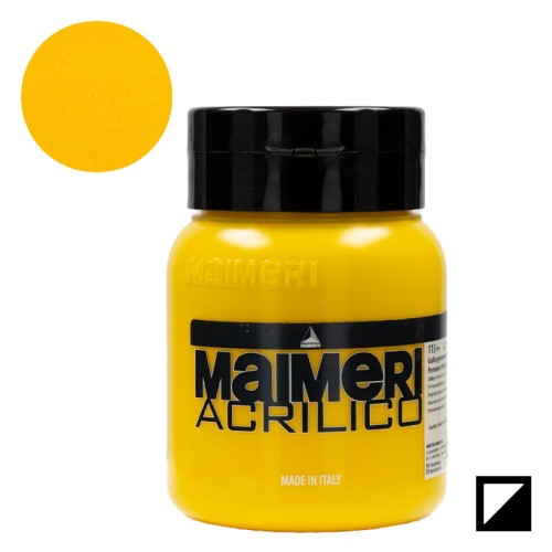 Farba akrylowa Maimeri Acrilico 500 ml - 113 Permanent yellow medium
