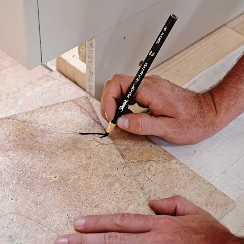 Marker woskowy dermatograf Peel-Off Sharpie China Marker Czarny 06