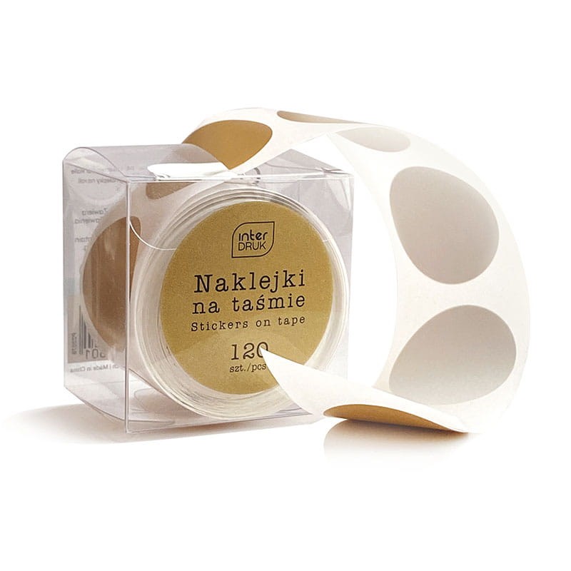 Naklejki na rolce Interdruk Glam 120 szt. złote 02