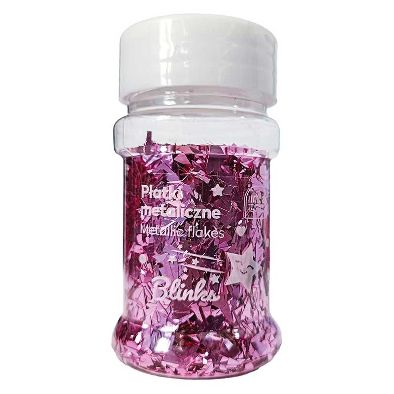 Płatki metaliczne Interdruk Blinks 25 g srebrne 02