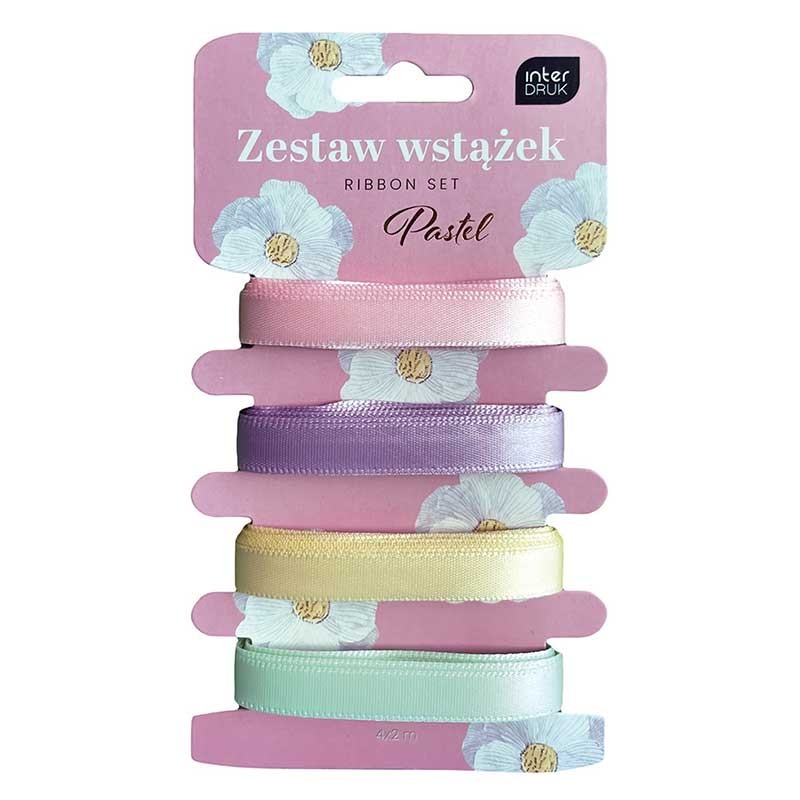 Wstążki Interdruk zestaw 4 szt. Pastel 01