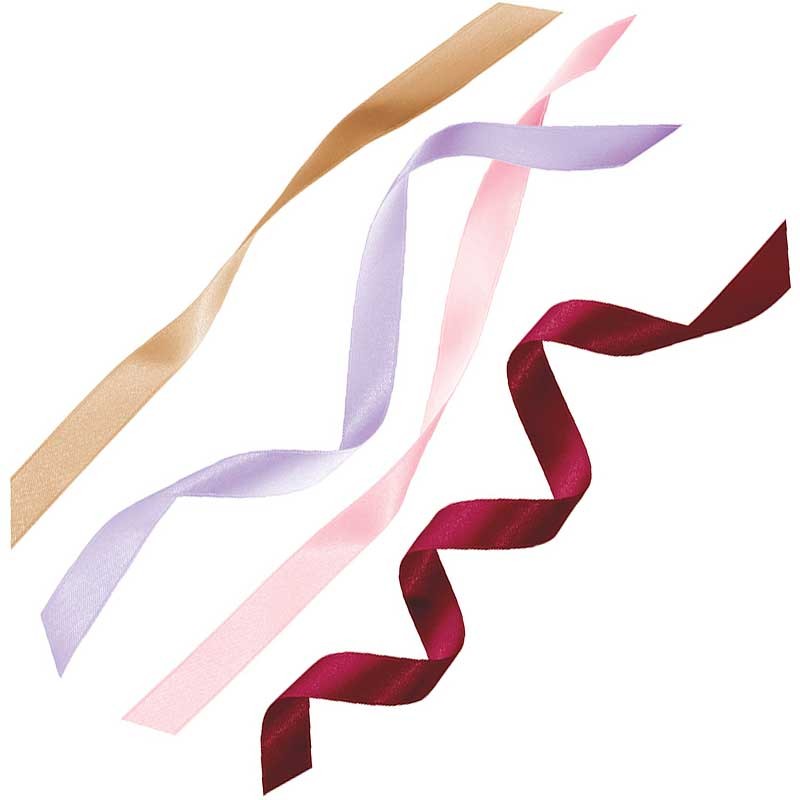 Wstążki Interdruk zestaw 4 szt. Satin gold 02