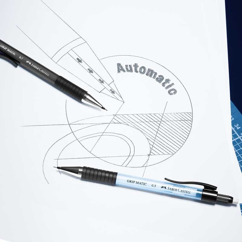 Ołówek automatyczny Faber-Castell Grip Matic 0.5 mm błękitny 04