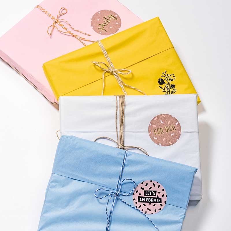 Bibuła gładka Heyda 50 x 70 cm 5 szt. różowa 02