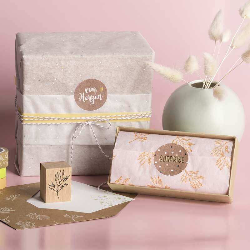 Bibuła gładka Heyda 50 x 70 cm 5 szt. różowa 03