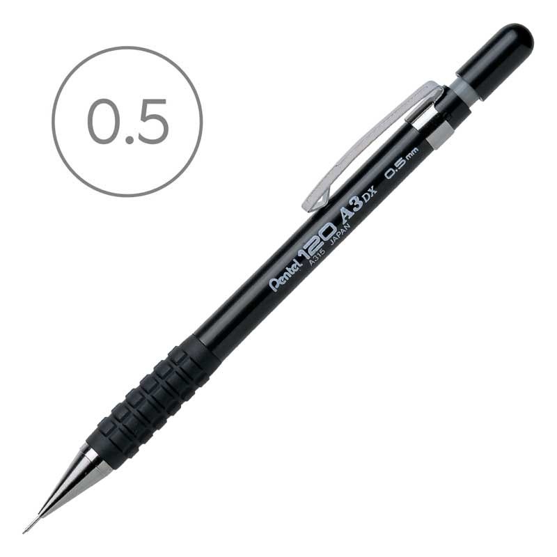 Ołówek automatyczny Pentel A315 czarny 0.5 mm 01