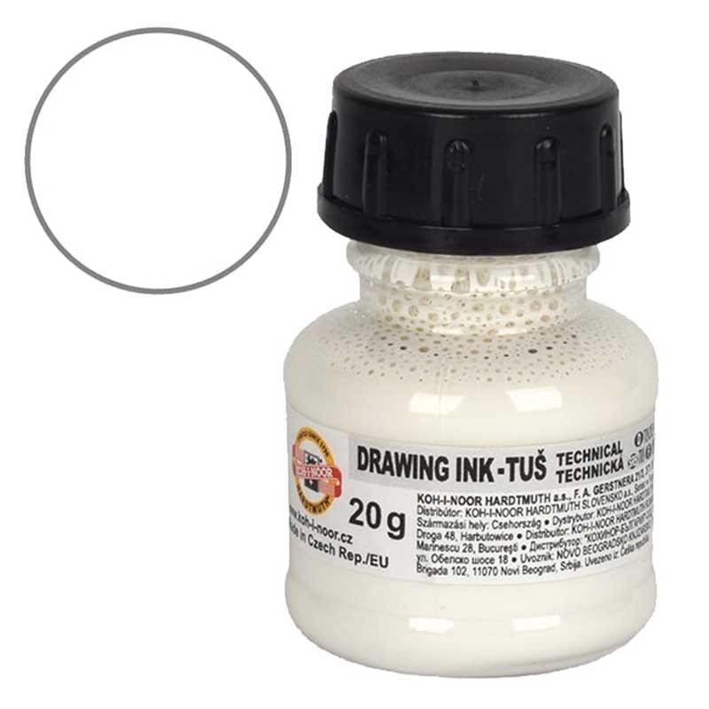 Tusz-rysunkowy-kreślarski-Koh-I-Noor-20-g-biały-01