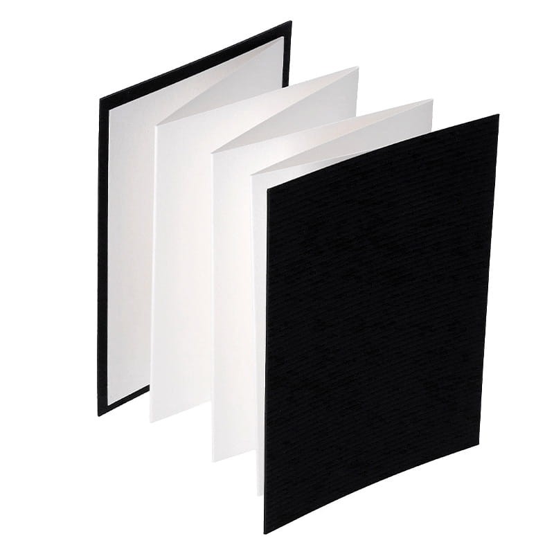 Blok harmonijka do akwareli SMLT Leporello watercolor book - 105 x 148 mm, 300g, 8 ark., 100% bawełny