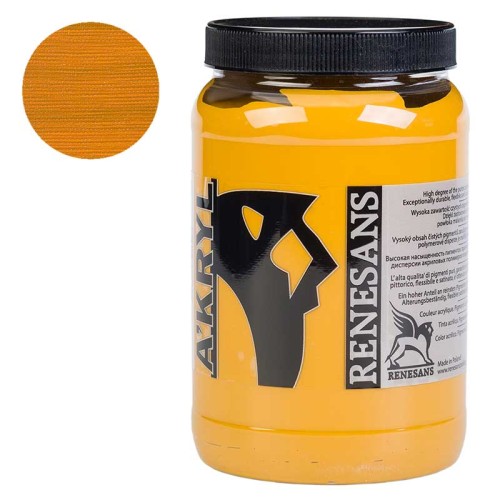 Farba akrylowa Renesans A'kryl 500 ml - 12 Ochra żółta