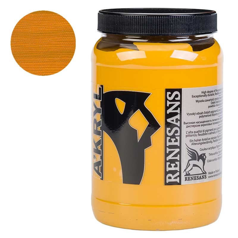 Farba akrylowa Renesans A'kryl 500 ml 12 Ochra żółta 01