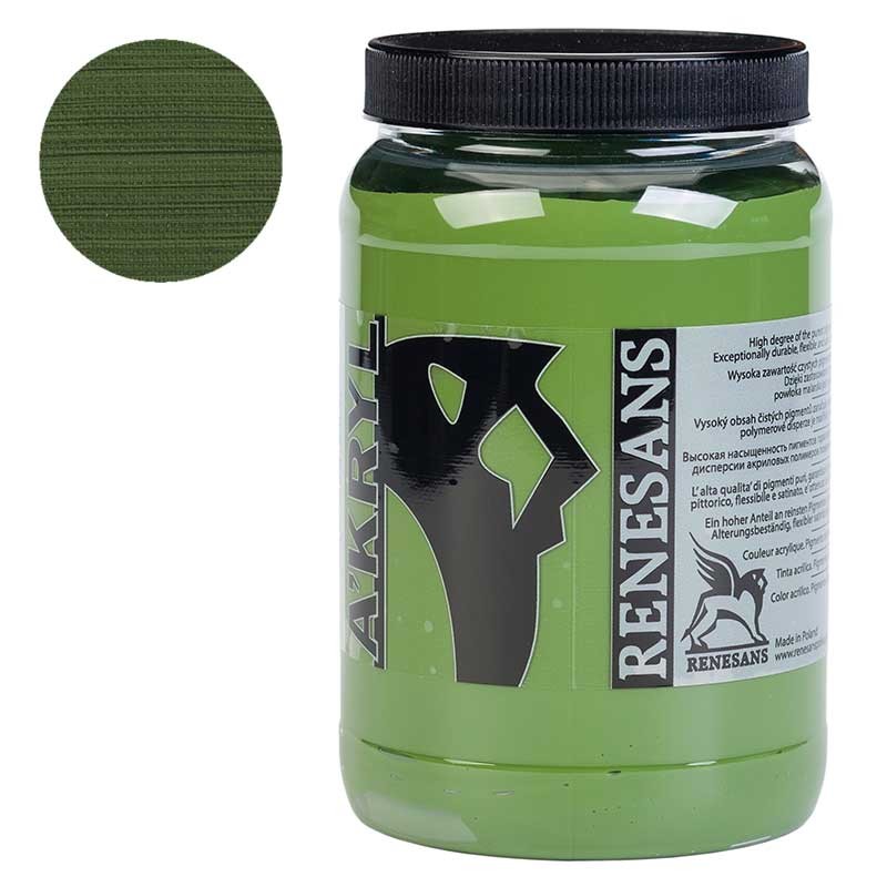 Farba akrylowa Renesans A'kryl 500 ml 17 Zieleń chromowa 01