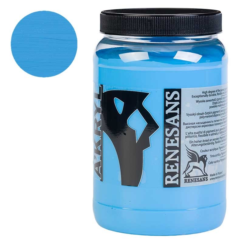 Farba akrylowa Renesans A'kryl 500 ml 19 Błękit nieba 01