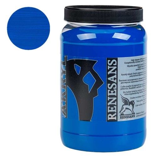 Farba akrylowa Renesans A'kryl 500 ml - 20 Błękit ftalo