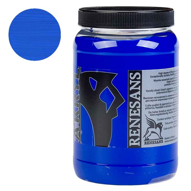 Farba akrylowa Renesans A'kryl 500 ml 21 Ultramaryna 01