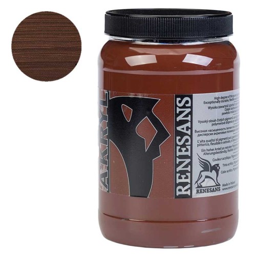 Farba akrylowa Renesans A'kryl 500 ml - 26 Brunatna van Dycka