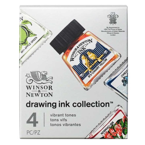 Zestaw tuszy Winsor & Newton Vibrant Tones 4 szt