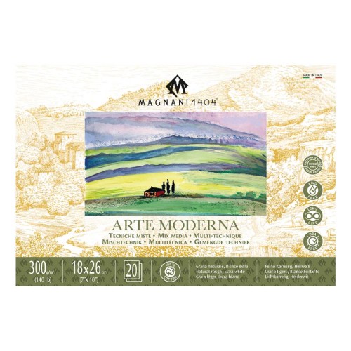 Blok Mix Media Magnani Arte Moderna - 18 x 26 cm, 300 g, 20 ark.