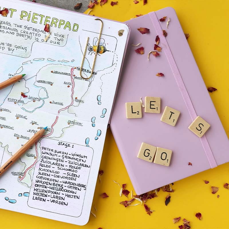 Bullet Journal Bruynzeel Lilac - 13 x 21 cm, 140 g, 64 ark.