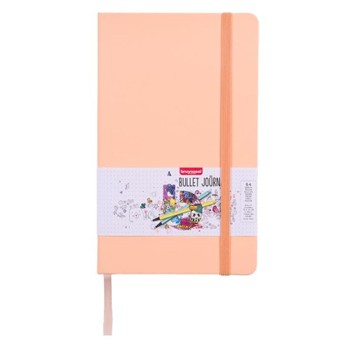 Bullet Journal Bruynzeel Peach - 13 x 21 cm, 140 g, 64 ark.