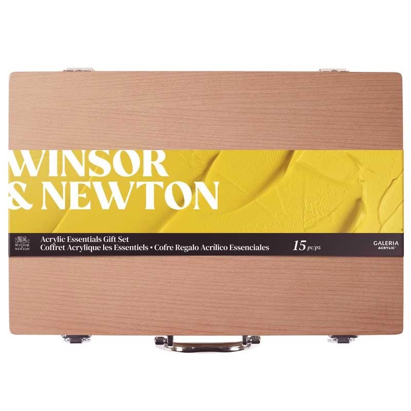 Farby akrylowe Winsor & Newton Galeria zestaw 8 x 60 ml Wooden Set w walizce 03