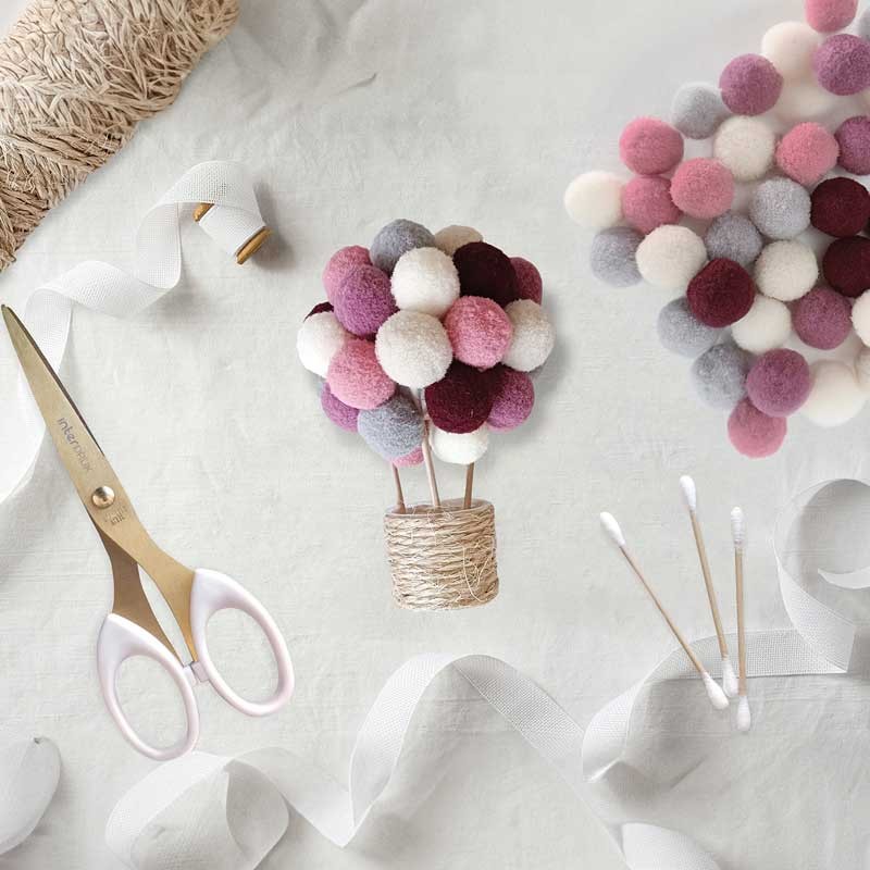 Pompony Interdruk 35 szt. Nude 03