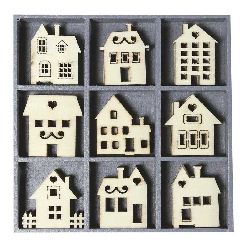 Kształty drewniane Knorr Prandell 45 szt. Domki