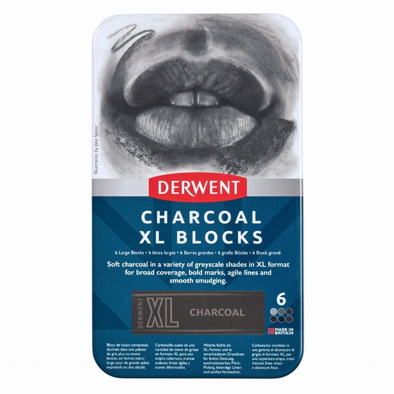Węgiel-w-sztyfcie-komplet-6-szt.,-Derwent-Charcoal-XL-Blocks-skala-szarości-02