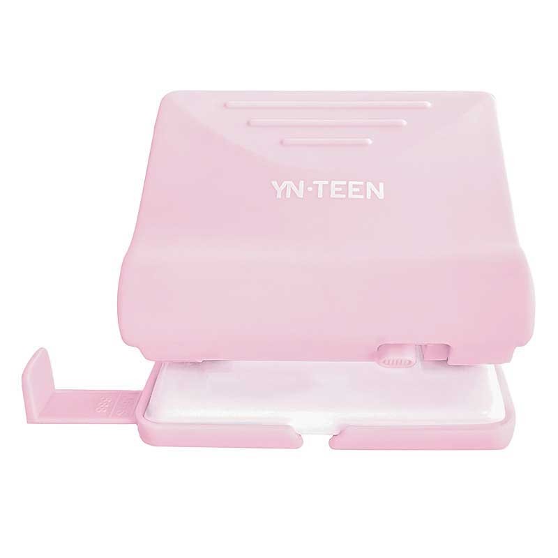 Dziurkacz biurowy YN-TEEN Pastel różowy 01
