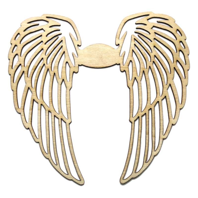 Kształty drewniane dpCraft skrzydła 14 x 13 cm 6 szt. 01