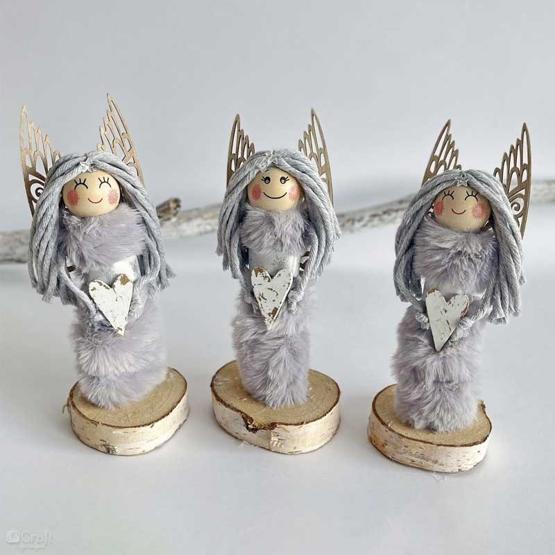 Kształty drewniane dpCraft skrzydła 14 x 13 cm 6 szt. 04