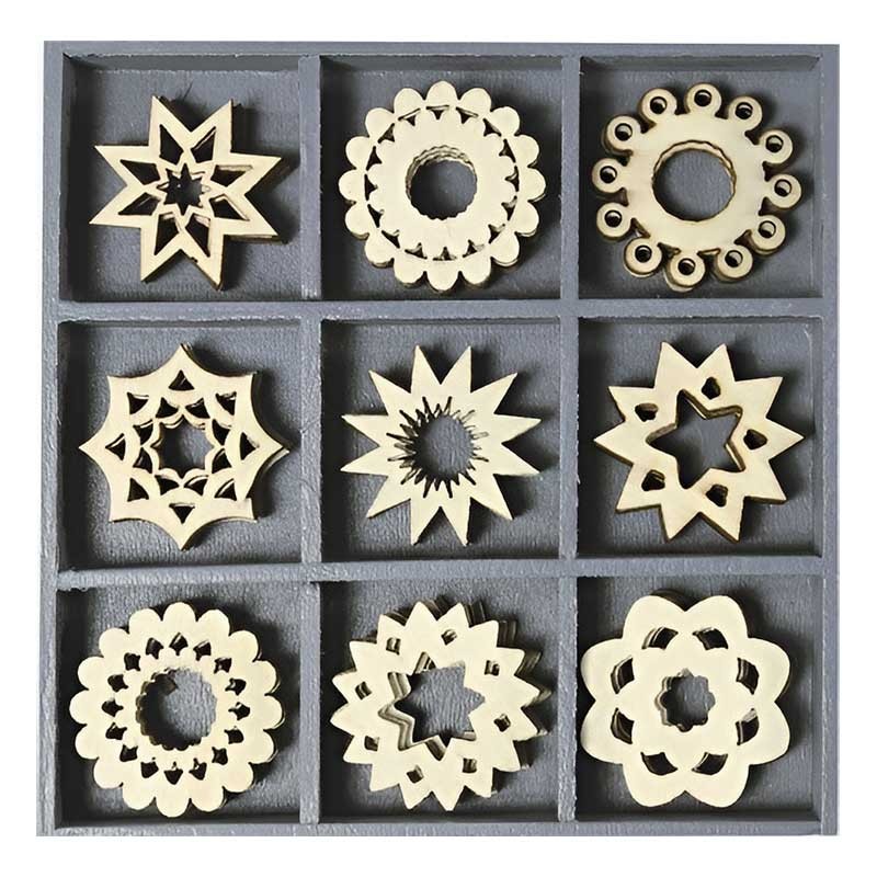Kształty drewniane Knorr Prandell 45 szt. Ornamenty 01